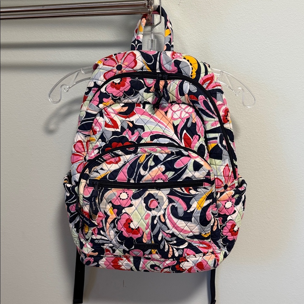Vera Bradley Quilted Floral Backpack - Pink Multicolor